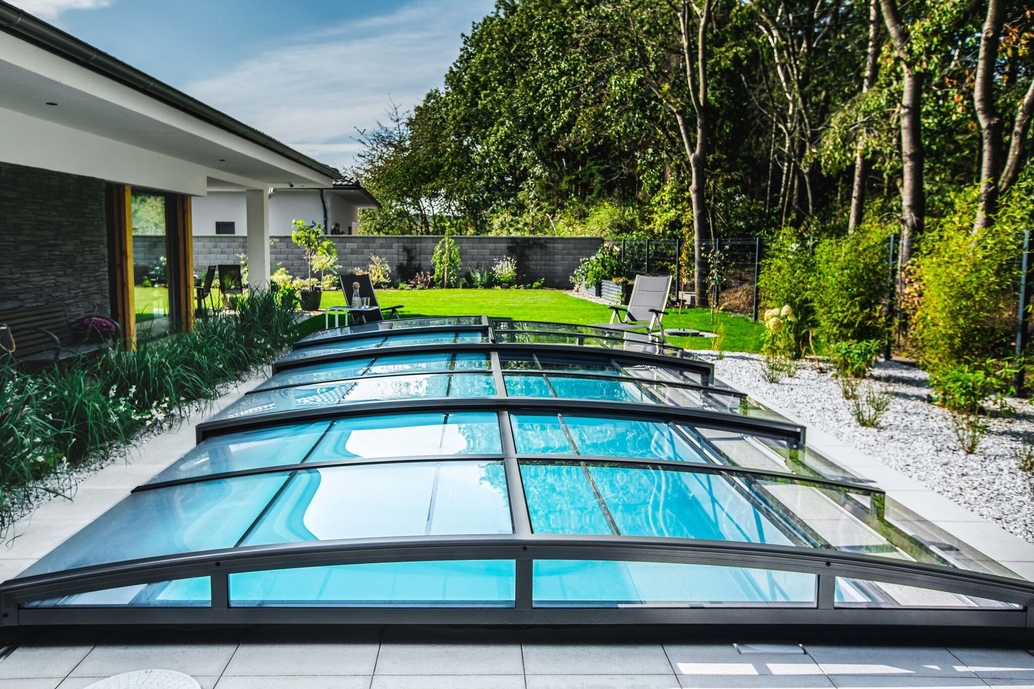 low pool enclosure